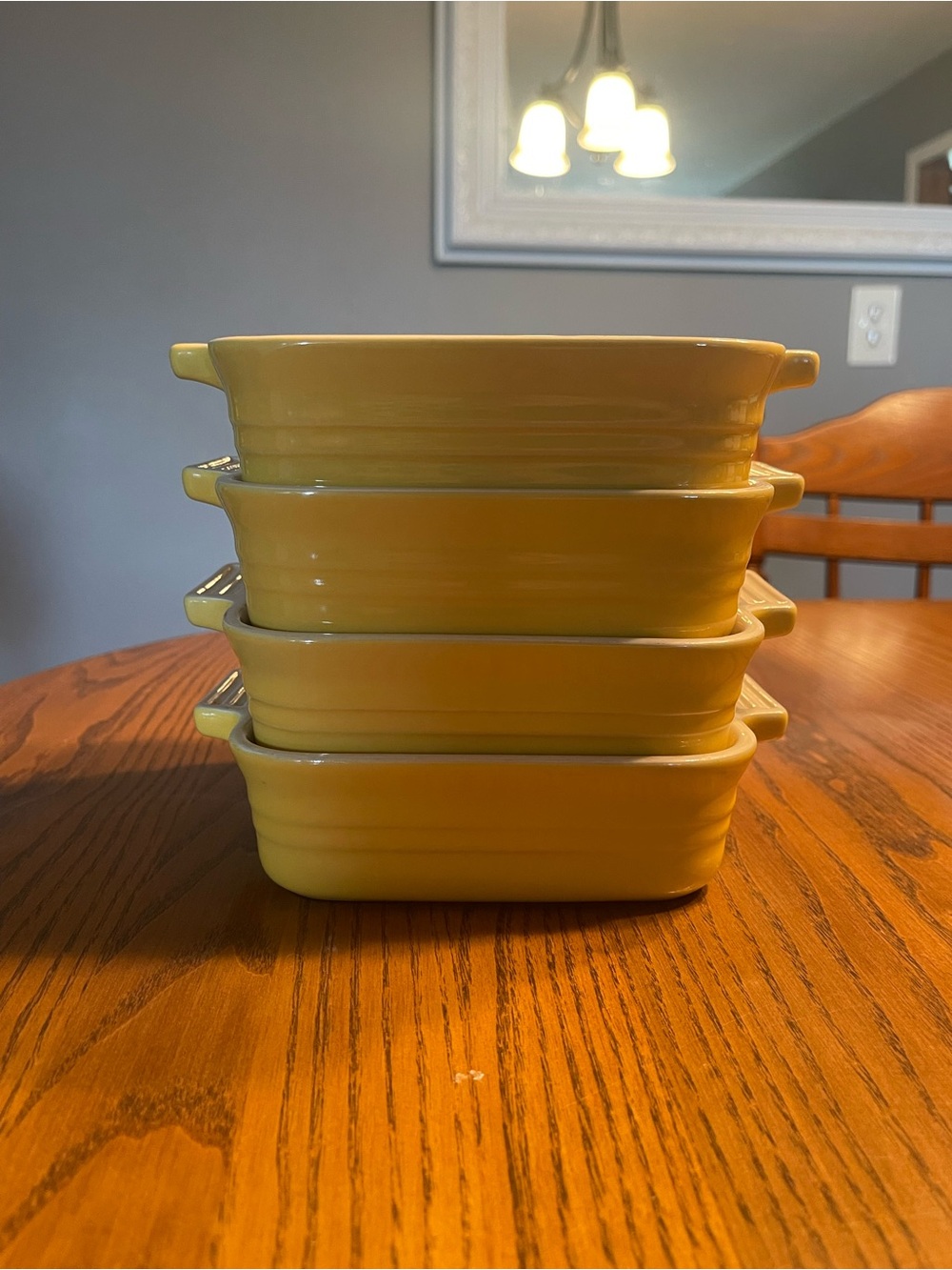 Yellow Le Creuset Baking Dishes - Set of 4
